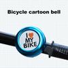 Children Bicycle Bell Loud Sound Letter Print Easy Installation High Decibel Cute Appearance