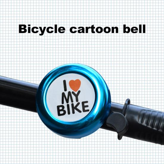 Children Bicycle Bell Loud Sound Letter Print Easy Installation High Decibel Cute Appearance