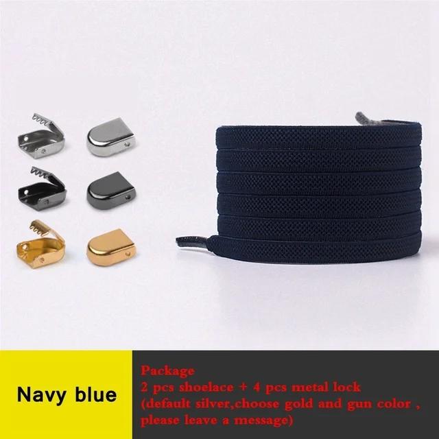 Colorful No Tie Flat Hiking Running Shoe Lace Elastic Shoelaces Outdoor Sneakers Quick Safety Flat Shoelace Kids Adult Lazy Lace