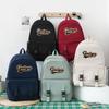 Four-Piece Backpack Set Letter Backpack Senior High School Student Schoolbag Unisex Large Capacity Lightweight Backpack