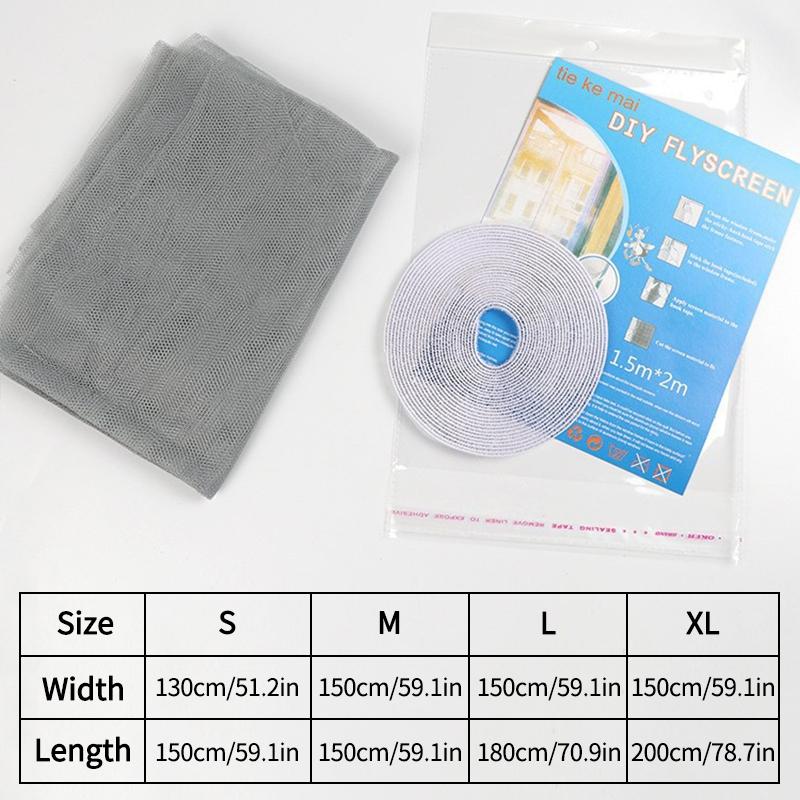 Anti-Mosquito Window Screen Mosquito Curtains Gauze Anti-Insect Mesh Nets Summer Insect Proof Net DIY Window Screen Tulle Mesh