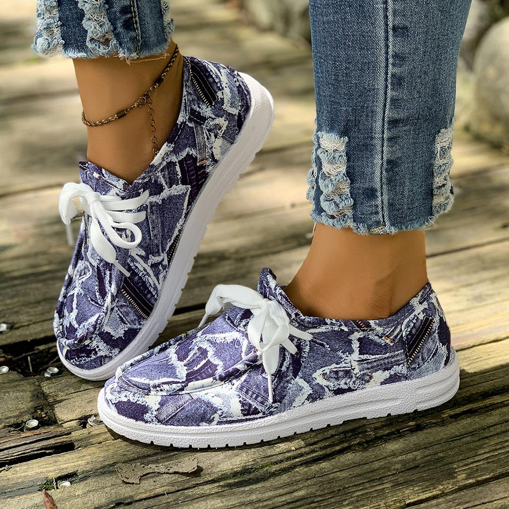 Mode Übergröße Damen Canvas Freizeitschuhe 2025 Neu Outdoor Leichte Damen Sneaker Herbst Flache Sohle Bequeme Sneaker Damen