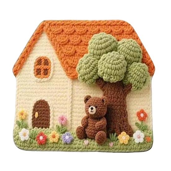 Knitted Sweater Print Mouse Pad Non-slip Base Waterproof Home Office Gaming Computer Laptop Mousepad Desk Mat PC Accessories