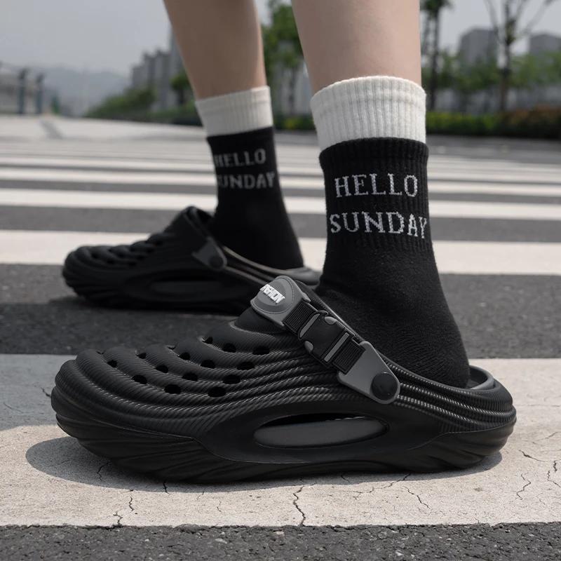 Fashion Women Fashion Eva Platform Sandals Summer Thick Sole Non Slip Beach Sandals Woman Lightweight Soft Closed Toe Outdoor Slippers