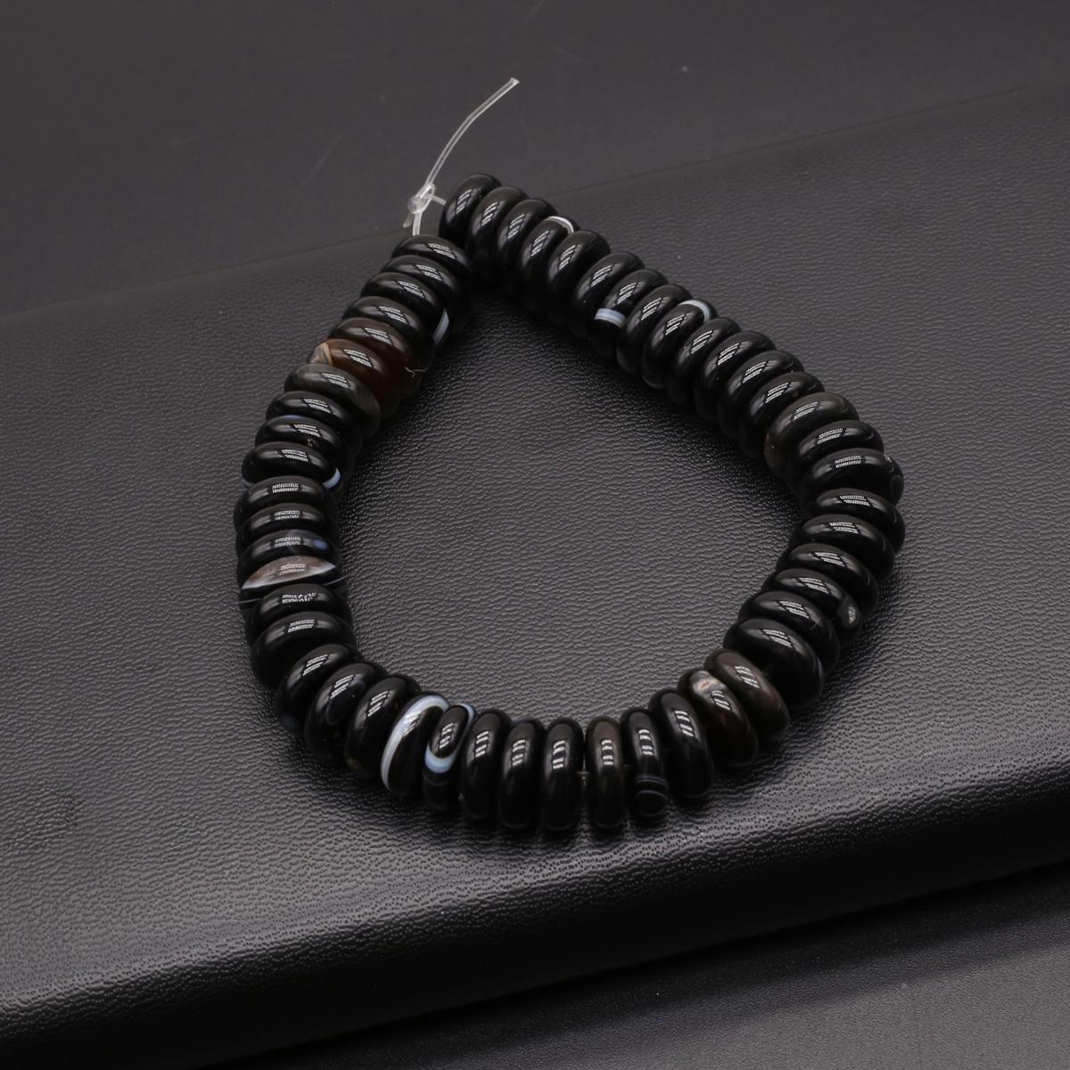 

Изолирующие бусины из натурального камня содалит/унакит в форме счеты для изготовления ювелирных изделий DIY ожерелье браслет серьги аксессуар Black Agate/3x12mm