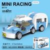 DIY Racing Car Bus Engineering Vehicle Ambulance Pull Back Model Building Blocks Brick Toys Children Boys Compatible With Lego