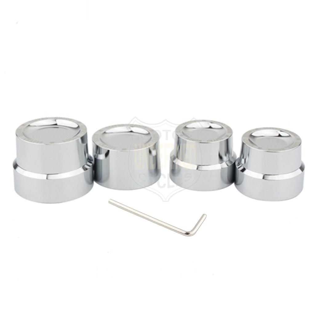 Motorcycle Aluminum Front Rear Axle Nut Cover For Harley Touring Road Glide Sportster Iron 883 Dyna Low Rider Softail Street Bob