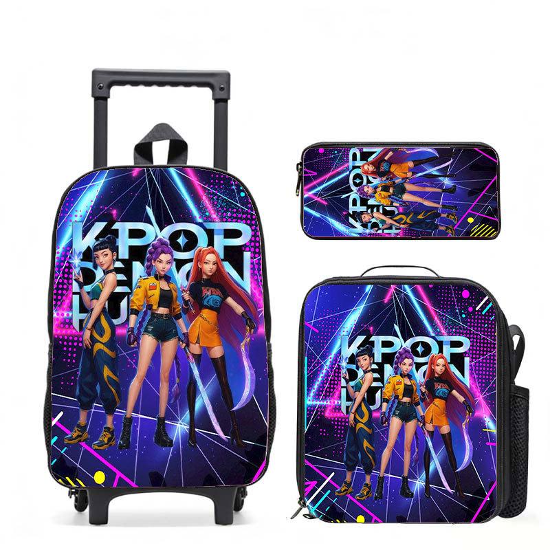 Kpop Witch Hunters Casual Backpack Digital Printing Men'S And Women'S Commuter Backpack Rod Backpack Student Bag