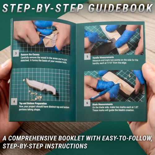 BeaverCraft, Wood Carving Kit S16 - Whittling Wood Knife Kit - Whittling Kit for Beginners - Wood Block Blank Whittling Knife Kit