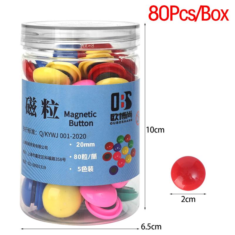 Magnetic Bead Round Refrigerator Fridge Whiteboard Magnets Buttons for Office School Home Room DIY Decoration Magnetic Studs