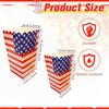 4PCS Independence Day Popcorn Box Paper USA Popcorn Holder Snack Candy Boxes 4th of July Treat Boxes Concession