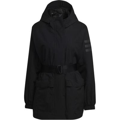 Einfarbige Outdoor-Sport-Kapuzenjacke Damenjacke Schwarz HG8585