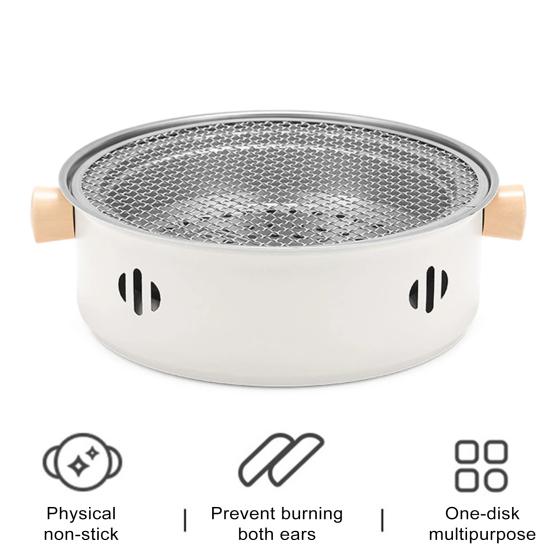 BBQ Charcoal Grill Stove with Grill And Net Easy-to-Clean Grilling Detachable Tea Making Combo