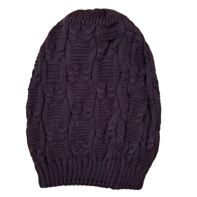 Autumn and Winter, Warm Ear Protection Hat, Knitted Wool Hat, Cold Hat Cover, Versatile, Stacked Hat, Women, Simple Solid Color Design