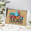 1pc "Teacher Change The World" Printed Cosmetic Bag, Women Travel Makeup Storage Bag, Back To School Teacher Gift