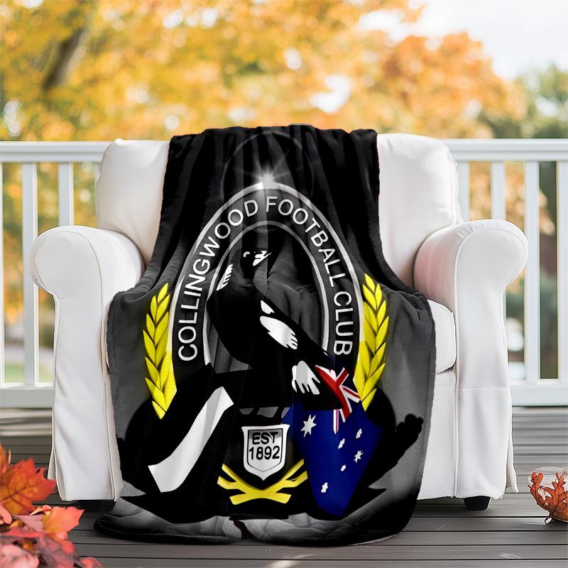 1 pezzo Squadra di Calcio (47) Coperta Tematica - Stampa Digitale, Poliestere, Accogliente per Tutte le Stagioni, Perfetta per Esterni, Campeggio e Viaggi