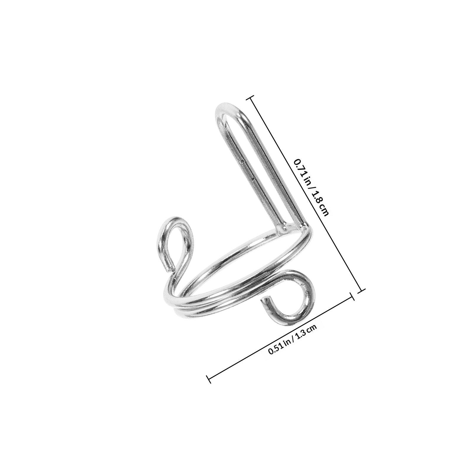 10Pcs Adjustable Nail Rings Copper Hollow Open Finger Rings for Women Reusable Detachable Nail Jewelry Manicure Art Accessories серебряный