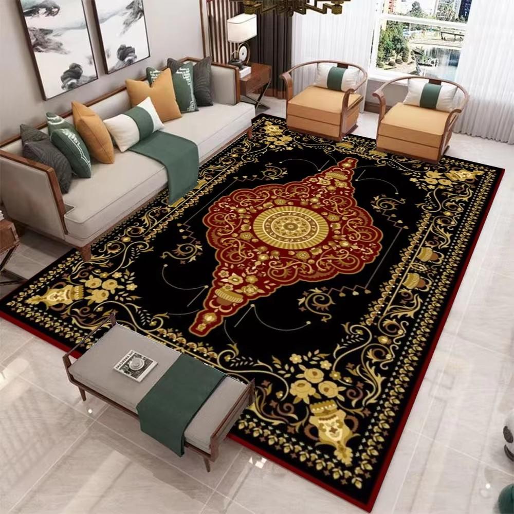Luxury Bohemian Rugs Carpet Exotic Print Rug Home Decor Large Floor Mat for Spacious Living Room Bedroom Kitchen Classic