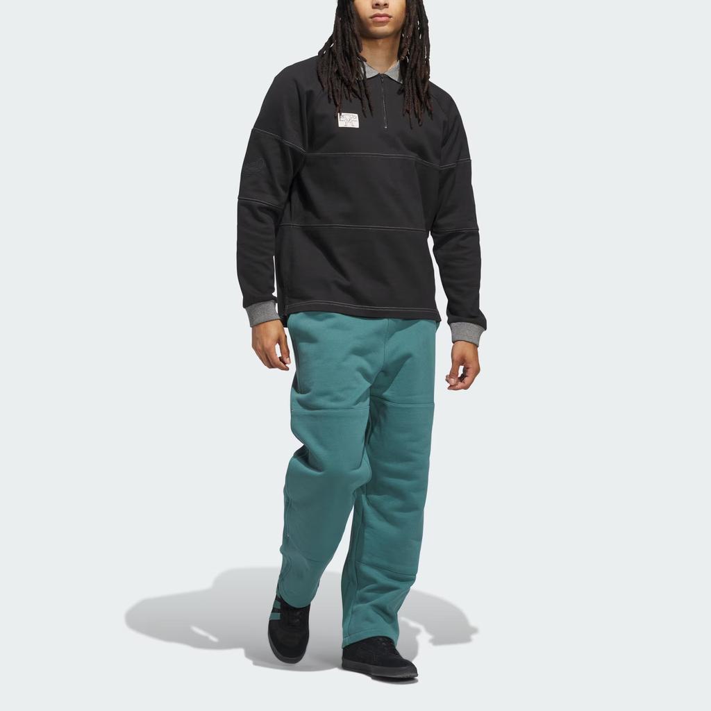 Adidas Originals Shmoofoil FW25 Rugby Shirt Loose Fit Sports Long Sleeve Polo Men Tops JW5202