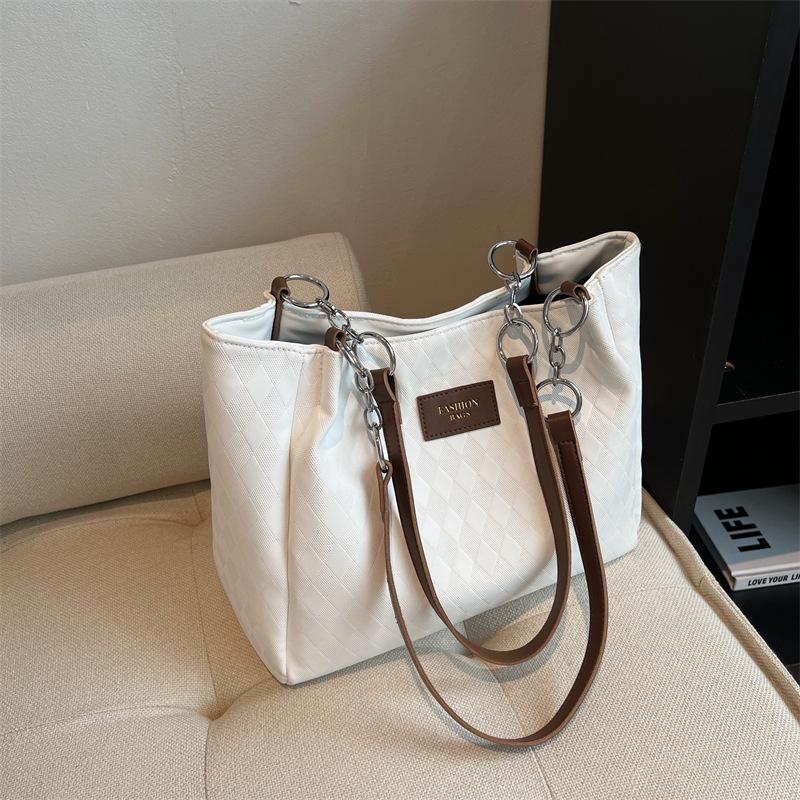 Bag women's bag new spring high-end sense niche trend commuter bag versatile single shoulder large capacity tote bag