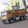 1/32 Scale Toy Car Model Engineering Dump Truck Alloy Diecast Sound Light Pull Back Tipping Bucket Tipcart Vehicle For Boys Gift