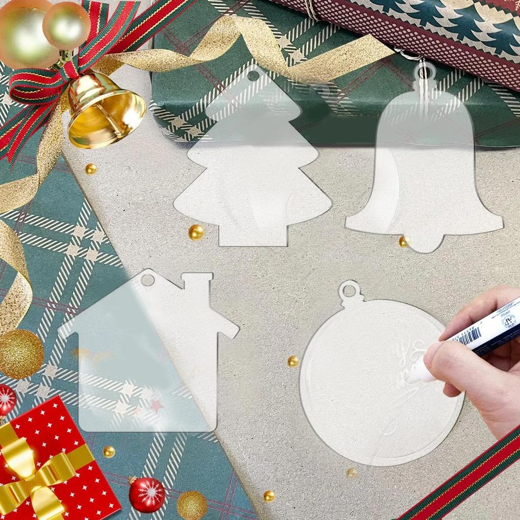 Christmas Pendant Diy Clear Decorations Drop Ornaments Transparent Tree Hanging Pendant For Christmas Celebration Christmas Tree