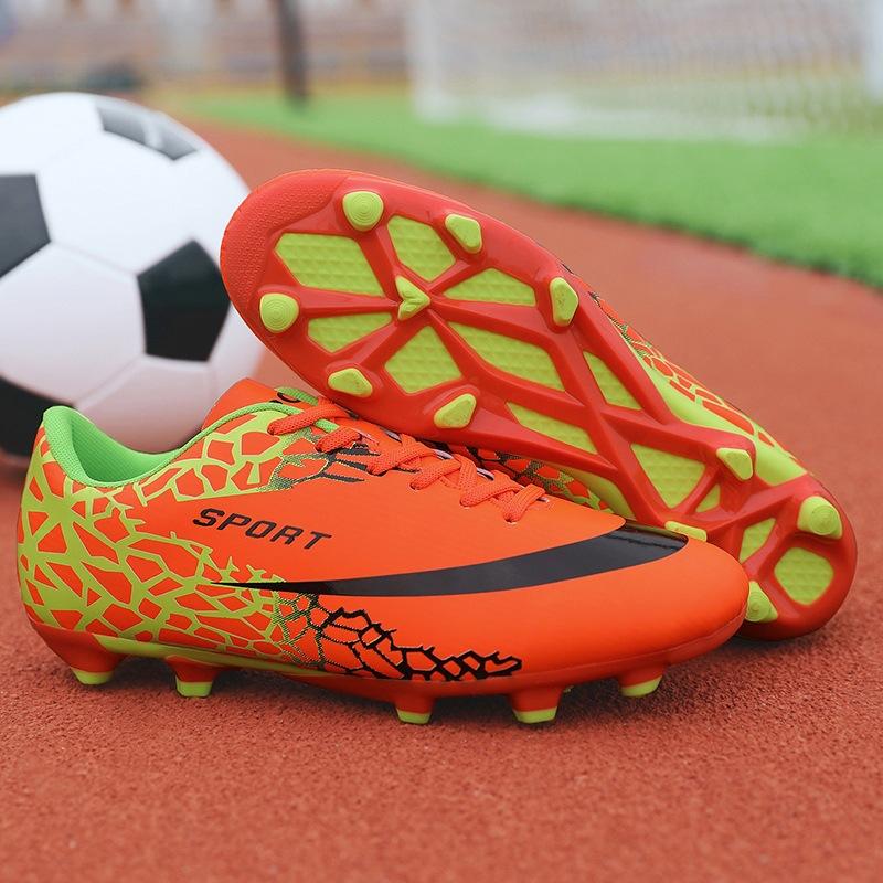 New Football Shoes Children's Men's and Women's Glue Nails, Broken Nails, Long Nails, Flat-soled Training Shoes, Young and Young Low-top Sports Shoes