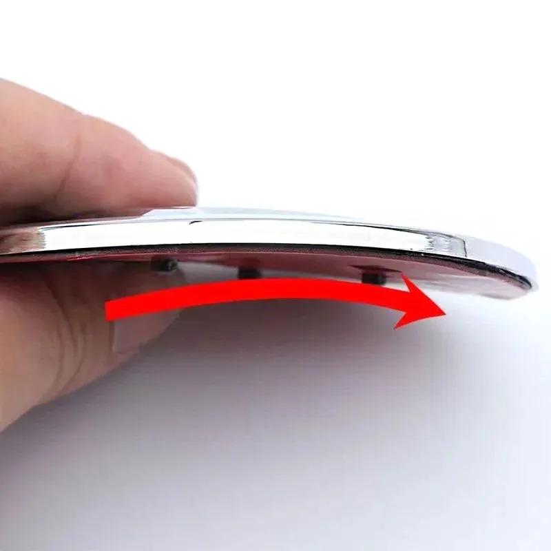 DDWO5 2Pcs 80mm 90mm Car Head Front Rear Boot Trunk Emblem Sticker for Skoda Octavia 2 3 A5 A7 Rapid 3 Kodiaq Fabia Karoq Superb VRS