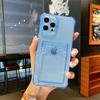 Luxus-Kartensteckplatz-Tasche Transparente Telefonhülle für iPhone 15 14 Plus 11 12 13 Mini 15 Pro Max Brieftasche Weiche stoßfeste Abdeckungshüllen