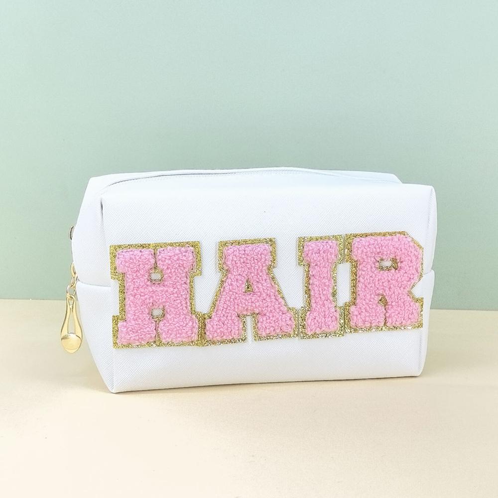 

Косметичка Водонепроницаемый Чехол Милый Органайзер на Молнии, белый