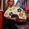 Handmade Portable Folding Fan Decorative Retro Handheld  Fan  Hanfu Accessories