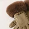 Autumn Winter Woman Warmth Gloves Plush Touchscreen Compatible Gloves Windproof Warm Cycling Outdoor Gloves Daily Use