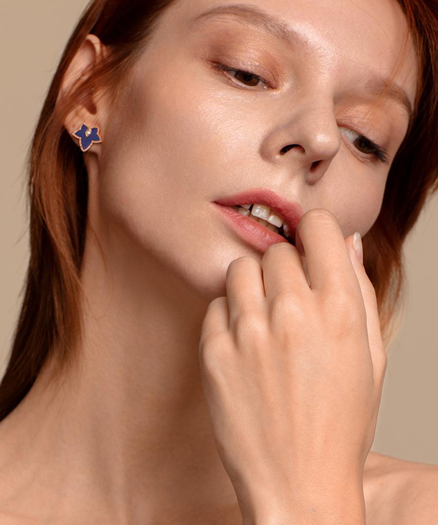 Lola Rose Ivy Lapis Lazuli Bead Women'S Fashion Earrings