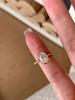 Princess Moissanite Chic Cut Ring With Eyecatching Pear Drop Design Women For