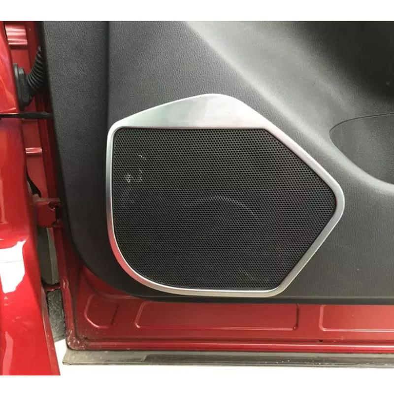 For Mazda CX-5 CX5 2012 2013 2014 2015 2016 Car Door Detector Stick Abs Matte ide Audio Speak Sound Ring Circle Lamp Trim