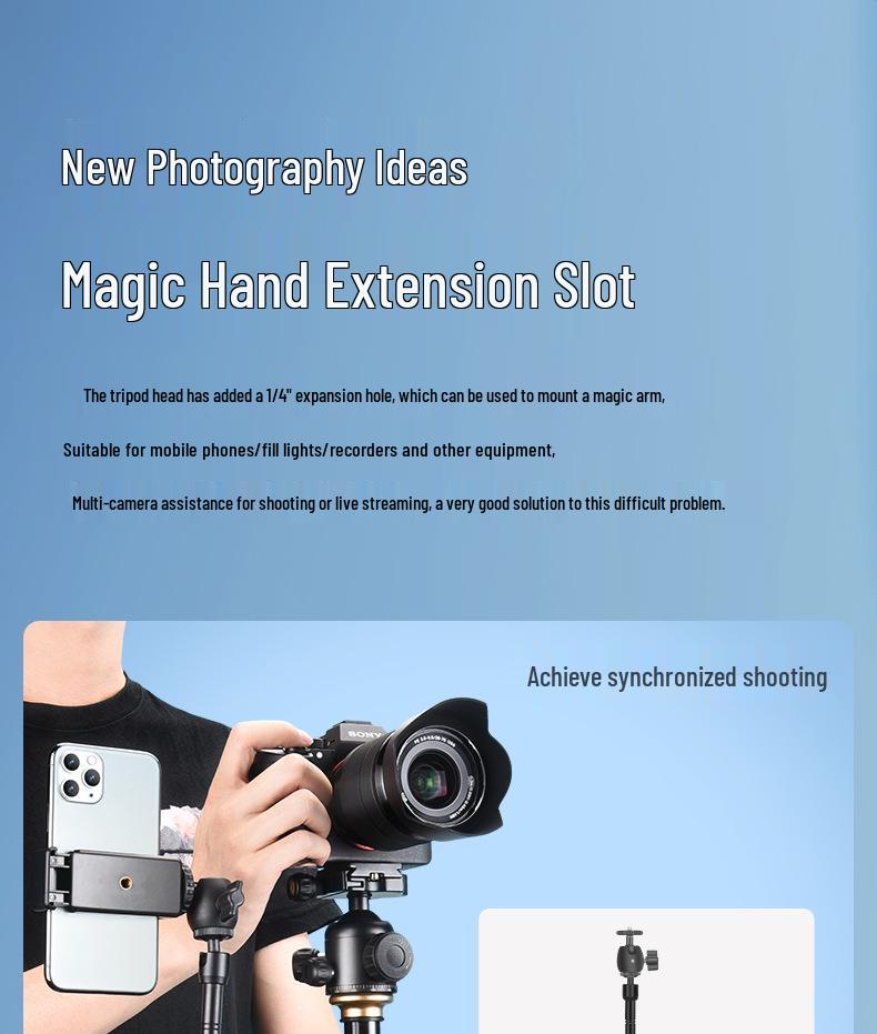 Era Q330 Portable Camera Tripod: Lightweight Support for DSLR, Mirrorless, and Phone Photography & Videography Outdoors