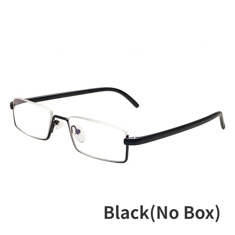 

TR90 очки для чтения для мужчин и женщин полукадр из нержавеющей стали унисекс с защитой от синего света, очки для пресбиопии, диоптрии + 1,0 ~ 4,0 +1.0