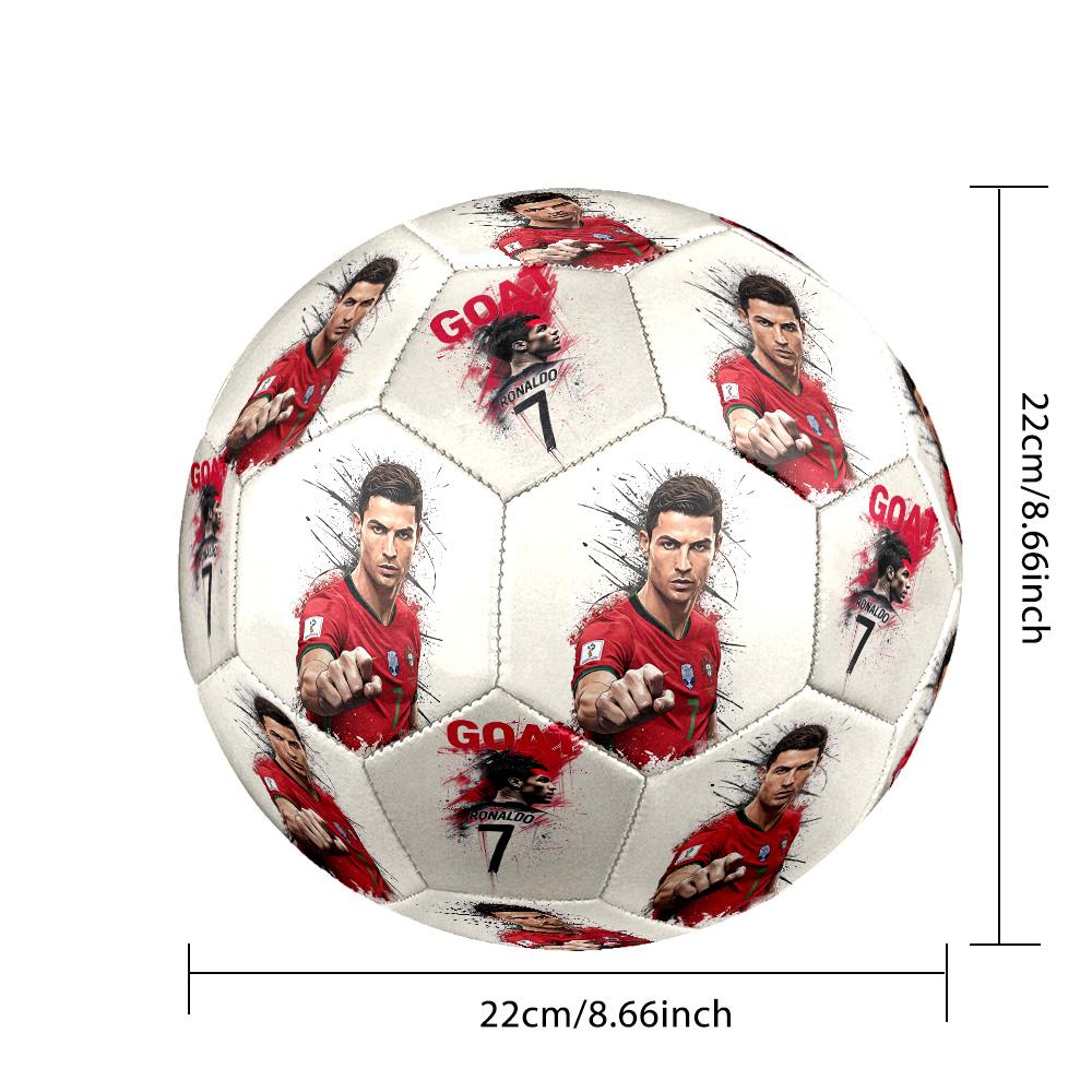 Soccer Player Trophy Size 5 Football Machine-Stitched Indoor/Outdoor Training and Matches Perfect Gift for Sports Enthusiasts