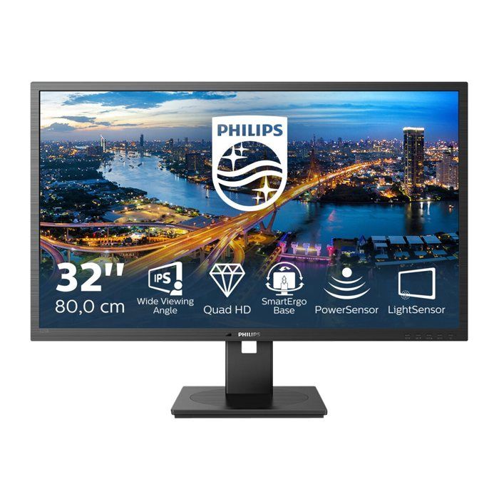 Ecran PHILIPS Q 31.5' IPS 75Hz 4ms Adaptive Sync Display Port Réglable En Hauteur H Parleurs Garantie 3 Ans