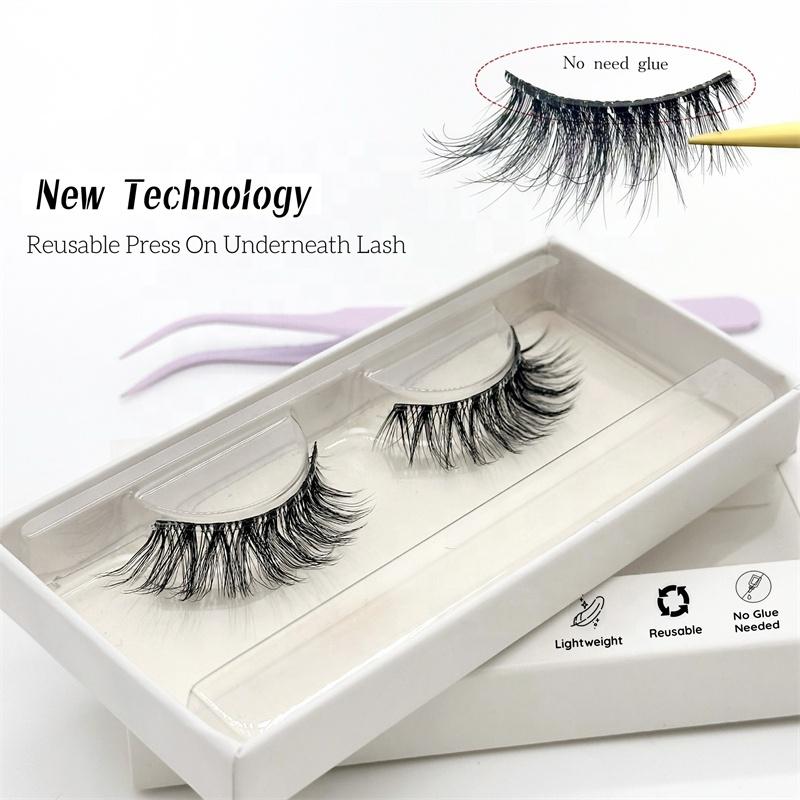 3D Effect Natural False Eyelashes Daily Wear Press On Multipack Lightweight Full Strip Lashes Pre-Glued Half Eyelash