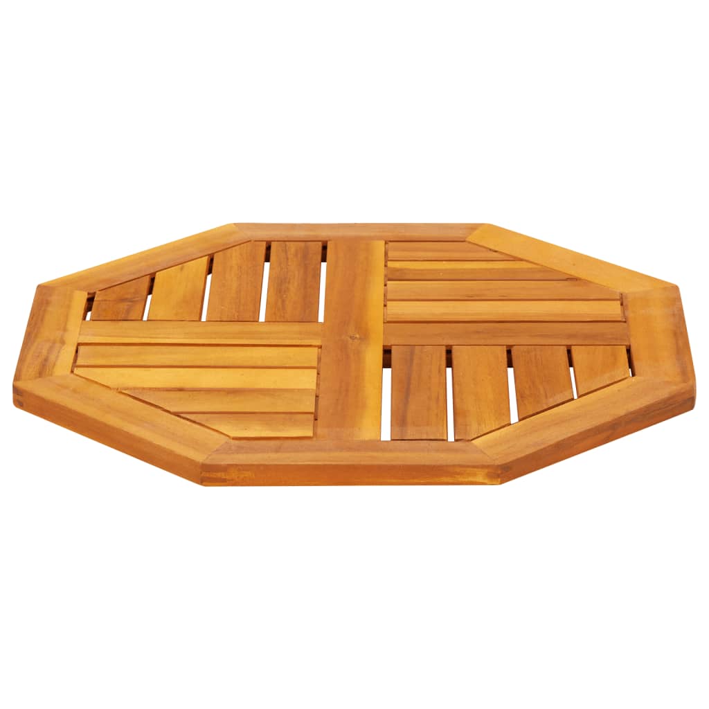 Table Top 50x50x2 cm Octagonal Solid Acacia Wood