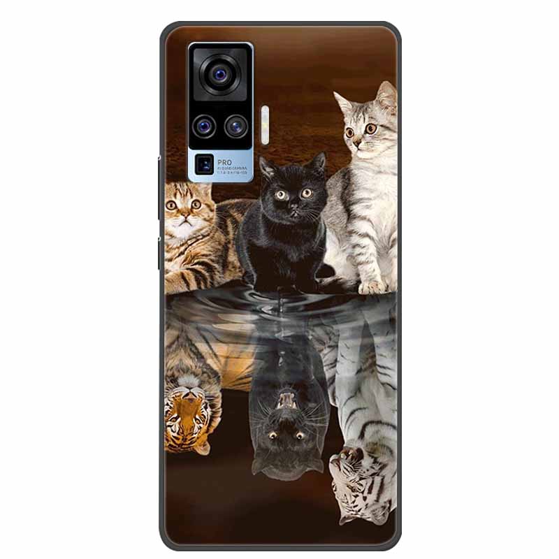 Für Vivo X50 Pro Hülle Cartoon TPU Weiches Silikon Handyhüllen für Vivo X50 Pro Plus Pro+ Abdeckung für Vivo X50 5G V2001A Süße Coque