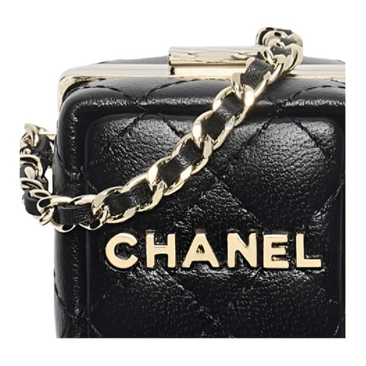 Chanel Charm Lambskin Pendant Bag Accessories Mini Unisex Black AP4947-B22285-94305