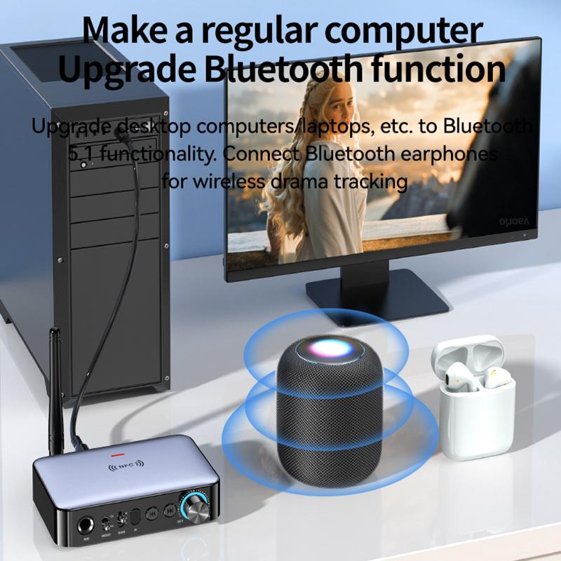 Odbiornik audio Bluetooth M16 Nadajnik NFC 3,5 mm AUX 2RCA U-Disk TF 6,5 Mikrofon Współosiowy DSP Dekodowanie Muzyka HIFI Bezprzewodowy adapter