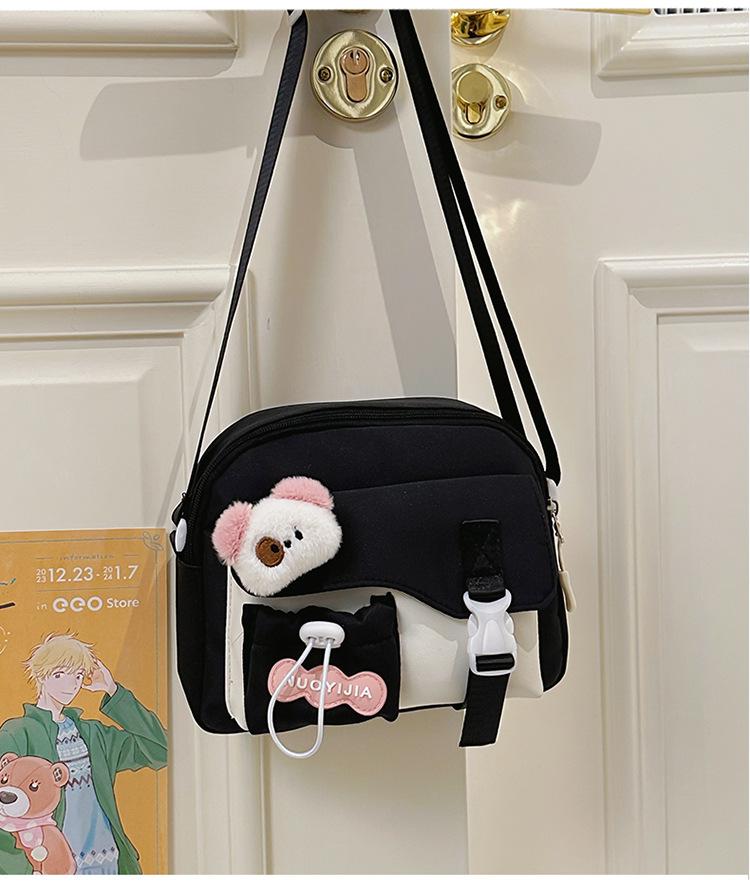 Schoolbag Sweet and Simple Matching Color Backpack Mori High Value Versatile Messenger Bag Casual and Lightweight Waterproof Shoulder Bag