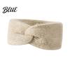 Stylish Retro Knot Headband Women Winter Headband Twist Knitted Thick Warm Ear Elastic Hair Accessory for Autumn Warmers Cozy Head Wrap Cold Weather