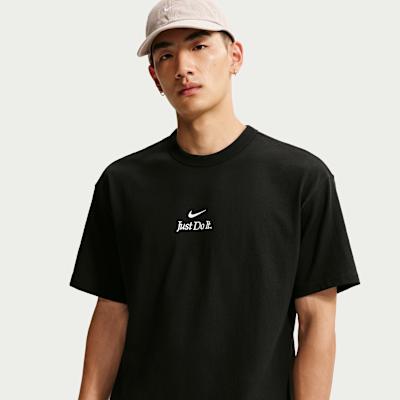 Nike T Shirts Men s Black Crew Neck Moderate L