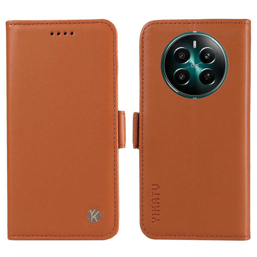 YIKATU YK-003 For Realme Narzo 70 5G/Narzo 70 Pro 5G/P1 5G/12 4G/12+ 5G Case Wallet Stand Leather Phone Cover Side Buckle