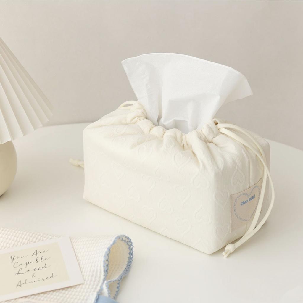 Baby Stroller Heart Wet Wipes Case Extraction Tissue Box Travel Car Portable Handheld Storage Bag Newborn Hanging Bag for Cart