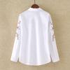 Damen Frühling und Herbst Locker Bequem Lässig Elegant Hemd Langärmlig Revers Pendler Bluse